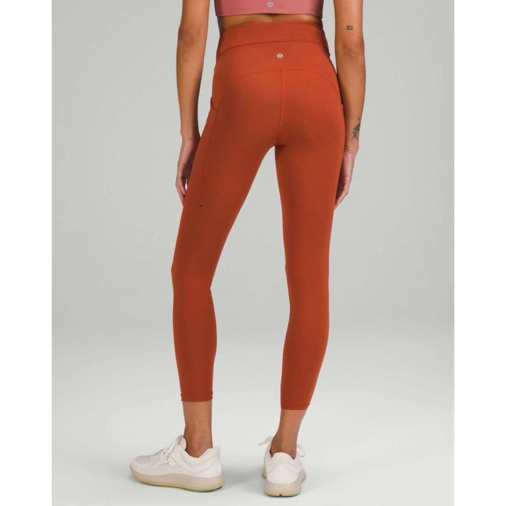 Lululemon Power Thru High-Rise Aztec Brick Yoga Leggings Women's Plus Size 20